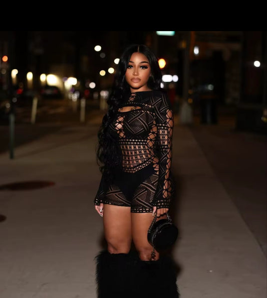 Act Bad Mesh Jumpsuit